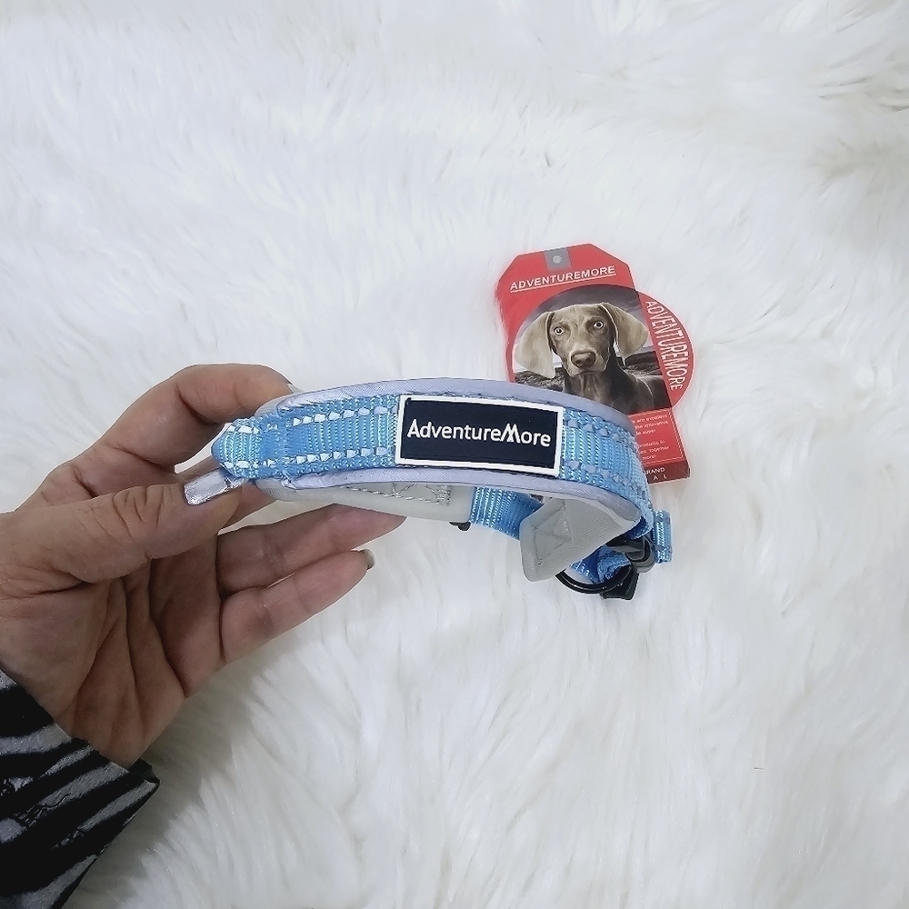 AdventureMore Dog Collar blue size Small new